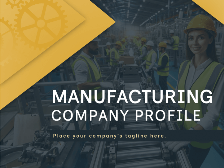 Manufacturing Company Profile PPT Slide 1