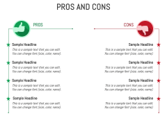 Animated Pros and Cons PowerPoint Template and Google Slides Theme