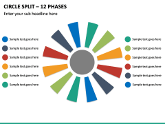 Circle Split - 12 Phases PPT Slide 2