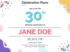 30th Birthday Presentation Template PPT Slide 7