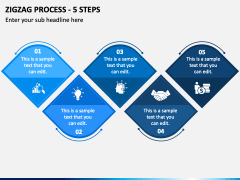 Zigzag Process - 5 Steps PPT Slide 2