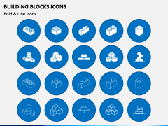 Building Blocks Icons PPT Slide 2