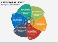 6 Step Circular Process PPT Slide 1