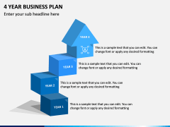 4 Year Business Plan PPT Slide 1