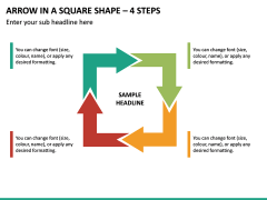 Arrow in a Square Shape – 4 Steps PPT Slide 2
