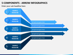 5 Components - Arrow Infographics PPT Slide 1