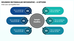 Rounded Rectangular Infographic - 6 Options PPT Slide 1
