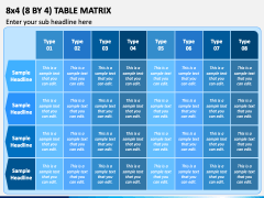 8 by 4 Table Matrix PPT Slide 2