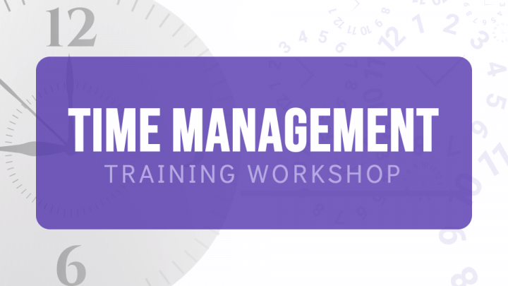 Time Management Training Workshop PPT Slide 1
