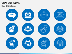 Chat Bot Icons PPT Slide 2