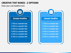 Creative Text Boxes - 2 Options PPT Slide 2