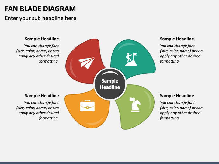 Fan Blade Diagram for PowerPoint and Google Slides PPT Slides