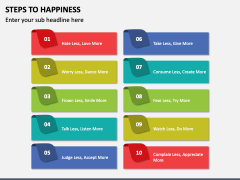 Steps to Happiness PPT Slide 2