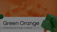 Green Orange Presentation Theme Animated Presentation - SketchBubble