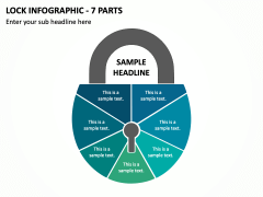 Lock Infographic - 7 Parts PPT Slide 1