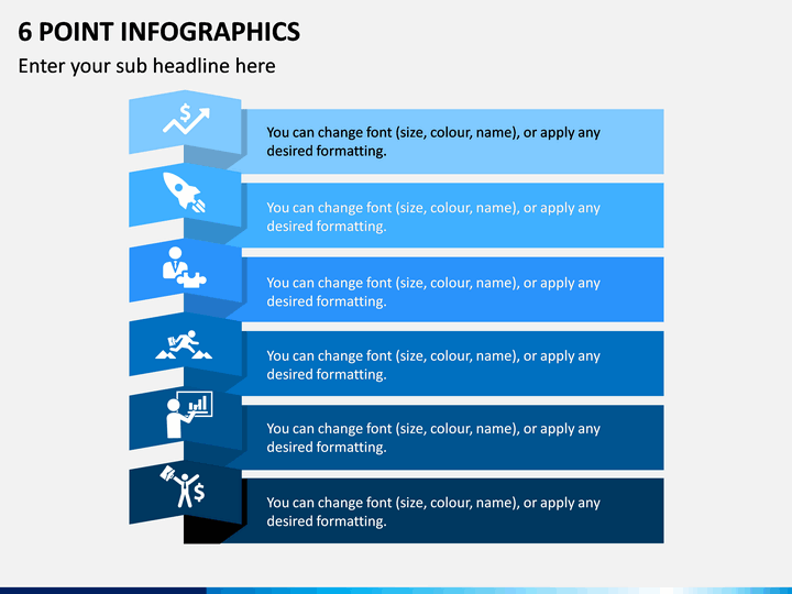 6 Point Infographics PPT Slide 1