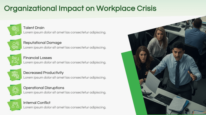 Workplace Crisis PowerPoint and Google Slides Template - PPT Slides