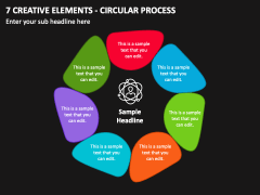 7 Creative Elements - Circular Process PPT Slide 1