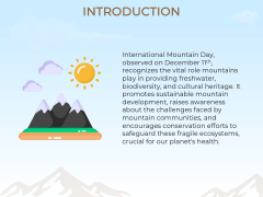 International Mountain Day PPT Slide 2