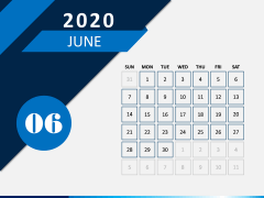 Calendar 2020 - Type 4 PPT Slide 7