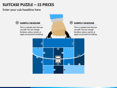 Suitcase Puzzle – 15 Pieces PPT Slide 1