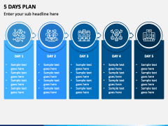 5 Days Plan PowerPoint Template - PPT Slides