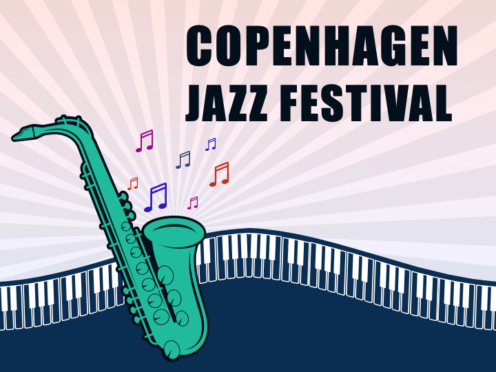 Free - Copenhagen Jazz Festival PowerPoint Template and Google Slides Theme