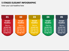 5 Stages Elegant Infographic PPT Slide 1