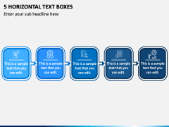 5 Horizontal Text Boxes PPT Slide 2