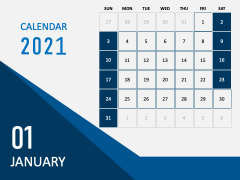Calendar 2021 Type 5 PPT Slide 2