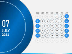 Calendar 2021 Type 3 PPT Slide 8