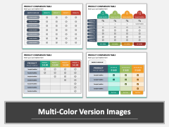 Product Comparison Table Multicolor Combined