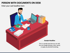 Person With Documents on Desk PPT Slide 4