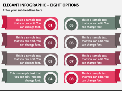 Elegant Infographic - Eight Options PPT Slide 1