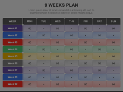 9 Weeks Plan Animated Presentation - SketchBubble