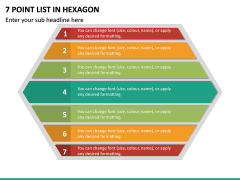 7 Point List In Hexagon PPT Slide 2
