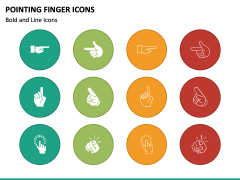 Pointing Finger Icons PPT Slide 2