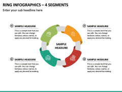 Ring Infographics – 4 Segments PPT Slide 2