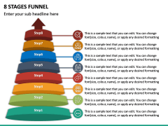8 Stages Funnel PPT Slide 2