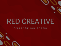 Red Creative Presentation Template Animated Presentation - SketchBubble