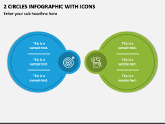 2 Circles Infographic with Icons PPT Slide 1