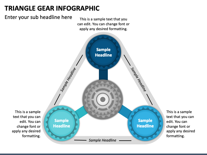 Triangle Gear Infographic PowerPoint Slide 1