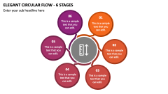 Elegant Circular Flow - 6 Stages PPT Slide 1