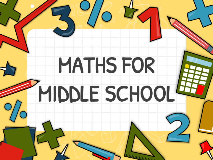 Free - Maths for Middle School PowerPoint Template and Google Slides Theme