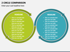 2 Circle Comparison PPT Slide 1