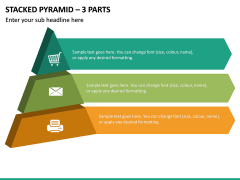 Stacked Pyramid - 3 Parts PPT Slide 2