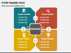 4 Step Square Cycle PPT Slide 1