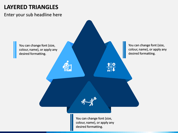 Layered Triangles PPT Slide 1