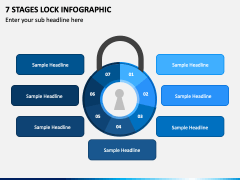 7 Stages Lock Infographic PPT Slide 1
