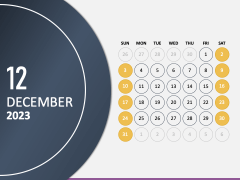 Calendar 2023 Type 3 PPT Slide 13